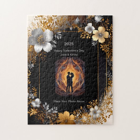 Gepersonaliseerde fotopuzzel van valentijns legpuzzel (Verticaal)