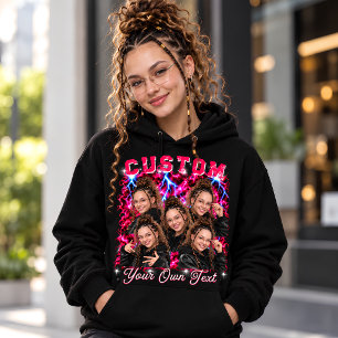 Gepersonaliseerde fotorap 90s hoodie