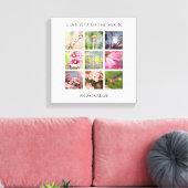 Gepersonaliseerde Foto's Collage met Jouw tekst Canvas Afdruk (Insitu (Woonkamer))