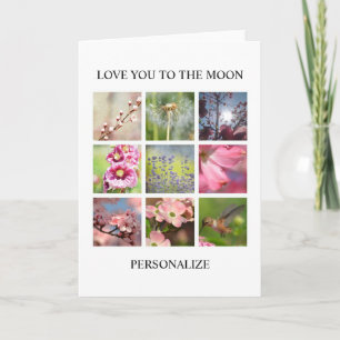 Gepersonaliseerde foto's Collage met Jouw tekst Kaart