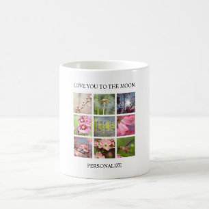Gepersonaliseerde Foto's Collage met Jouw tekst Koffiemok