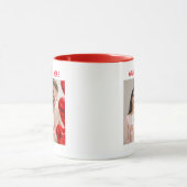 Gepersonaliseerde foto's en tekst Gelukkige Valent Mok (Midden)