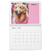 Gepersonaliseerde foto's Huisdieren met notities Kalender (Feb 2026)