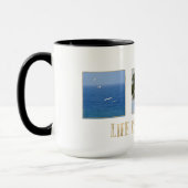 Gepersonaliseerde foto's Kauai Het leven is mooi Mok (Links)