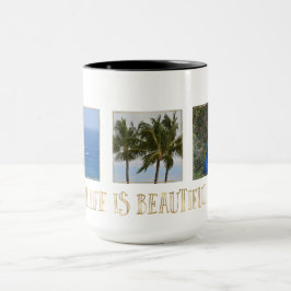 Gepersonaliseerde foto's Kauai Het leven is mooi Mok