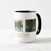 Gepersonaliseerde foto's Kauai Het leven is mooi Mok (Voorkant rechts)