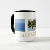 Gepersonaliseerde foto's Kauai Het leven is mooi Mok (Voorkant links)