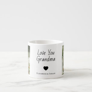 Gepersonaliseerde foto's & "Love You Grandma Espresso Kop