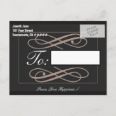 Gepersonaliseerde foto's Sla de datum op Aankondigingskaart (Achterkant)