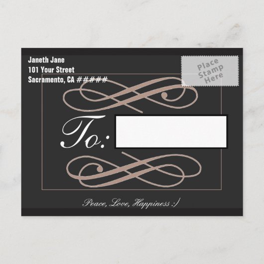 Gepersonaliseerde foto's Sla de datum op Aankondigingskaart (Achterkant)