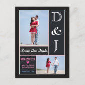 Gepersonaliseerde foto's Sla de datum op Aankondigingskaart (Voorkant)