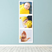 Gepersonaliseerde foto's toevoegen op maat gemaakt canvas afdruk (Insitu (Houten vloer))