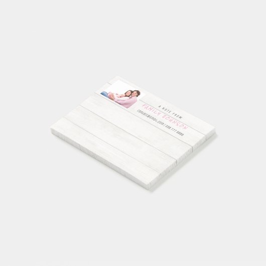 Gepersonaliseerde foto's van het huishouden post-it® notes (Schuin)