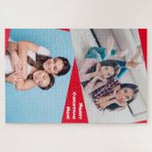 Gepersonaliseerde foto's voor Moeder Kerstmis Legpuzzel (Horizontaal)