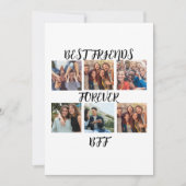 Gepersonaliseerde fotosjabloon "Beste vrienden voo Feestdagenkaart (Voorkant)