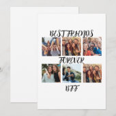 Gepersonaliseerde fotosjabloon "Beste vrienden voo Feestdagenkaart (Voorkant / Achterkant)