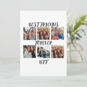 Gepersonaliseerde fotosjabloon "Beste vrienden voo Feestdagenkaart