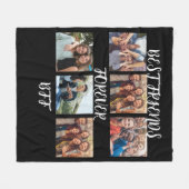 Gepersonaliseerde fotosjabloon "Beste vrienden voo Fleece Deken (Voorkant (Horizontaal))