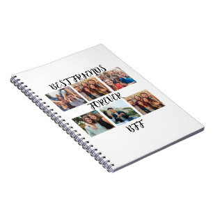 Gepersonaliseerde fotosjabloon "Beste vrienden voo Notitieboek