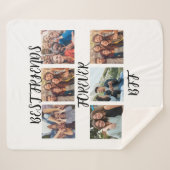 Gepersonaliseerde fotosjabloon "Beste vrienden voo Sherpa Deken (Voorkant (horizontaal))