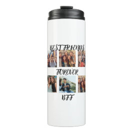 Gepersonaliseerde fotosjabloon "Beste vrienden voo Thermosbeker