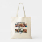 Gepersonaliseerde fotosjabloon "Beste vrienden voo Tote Bag (Achterkant)
