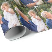 Gepersonaliseerde fotosjabloon cadeaupapier (Rol Hoek)