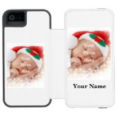 Gepersonaliseerde fotosjabloon incipio iPhone portemonnee hoesje (Agenda Open)