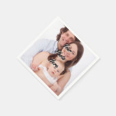 Gepersonaliseerde fotosjabloon servetten (Hoek)