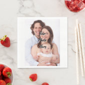 Gepersonaliseerde fotosjabloon servetten (Insitu)