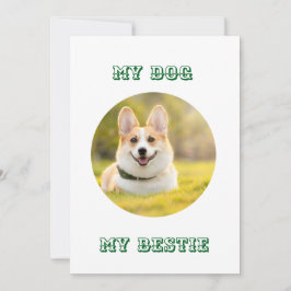 Gepersonaliseerde fotosjabloon voor mijn hond - Mi Feestdagenkaart