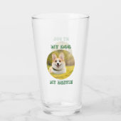 Gepersonaliseerde fotosjabloon voor mijn hond - Mi Glas (Achterkant)