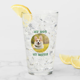 Gepersonaliseerde fotosjabloon voor mijn hond - Mi Glas