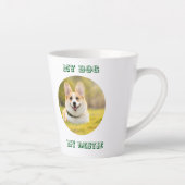 Gepersonaliseerde fotosjabloon voor mijn hond - Mi Latte Mok (Rechts)