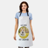 Gepersonaliseerde fotosjabloon voor mijn hond - Mi Schort (Gedragen)