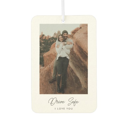 Gepersonaliseerde fototekst luchtverfrisser (Voorkant)