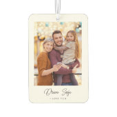 Gepersonaliseerde fototekst luchtverfrisser (Achterkant)