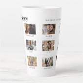 Gepersonaliseerde Fototekst Moderne koppels Love S Latte Mok (Voorkant)