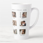 Gepersonaliseerde Fototekst Moderne koppels Love S Latte Mok (Rechts)