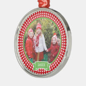 Gepersonaliseerde fototoetsenbordversiering metalen ornament (Links)