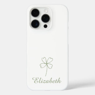 Gepersonaliseerde Four Leaf Clover iPhone Case