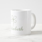 Gepersonaliseerde Four Leaf Clover Specialty Mok - (Voorkant rechts)