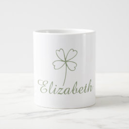 Gepersonaliseerde Four Leaf Clover Specialty Mok -