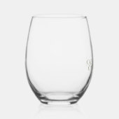 Gepersonaliseerde Four Leaf Clover wijnglas set Wijnglas Zonder Voet (Rechts)