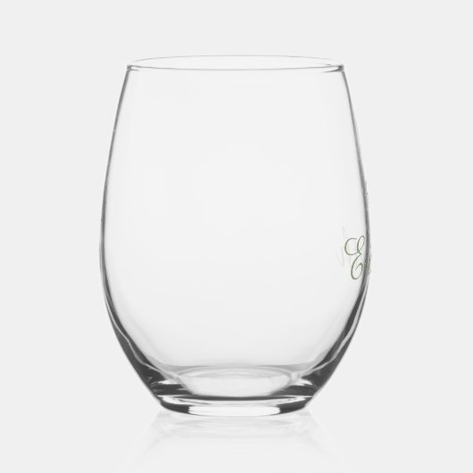 Gepersonaliseerde Four Leaf Clover wijnglas set Wijnglas Zonder Voet (Rechts)