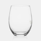 Gepersonaliseerde Four Leaf Clover wijnglas set Zonder Voet (Rechts)