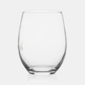Gepersonaliseerde Four Leaf Clover wijnglas set Zonder Voet (Links)