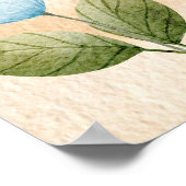 Gepersonaliseerde Fox Baby Dieren Boho Regenboog Poster (Hoek)