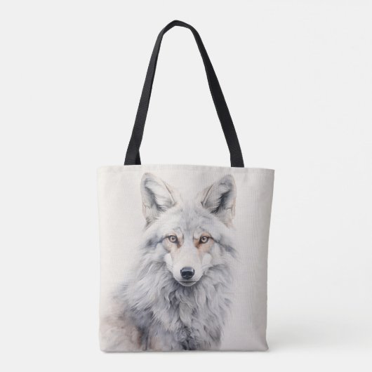 Gepersonaliseerde Fox Canvas tas | Natuur-geïnspir (Achterkant)