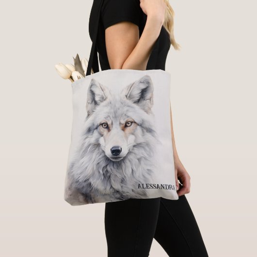 Gepersonaliseerde Fox Canvas tas | Natuur-geïnspir (Dichtbij)